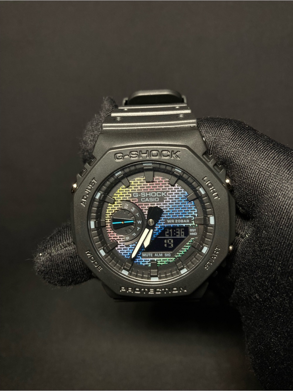 Custom G Shock Black Ga 2100 Model